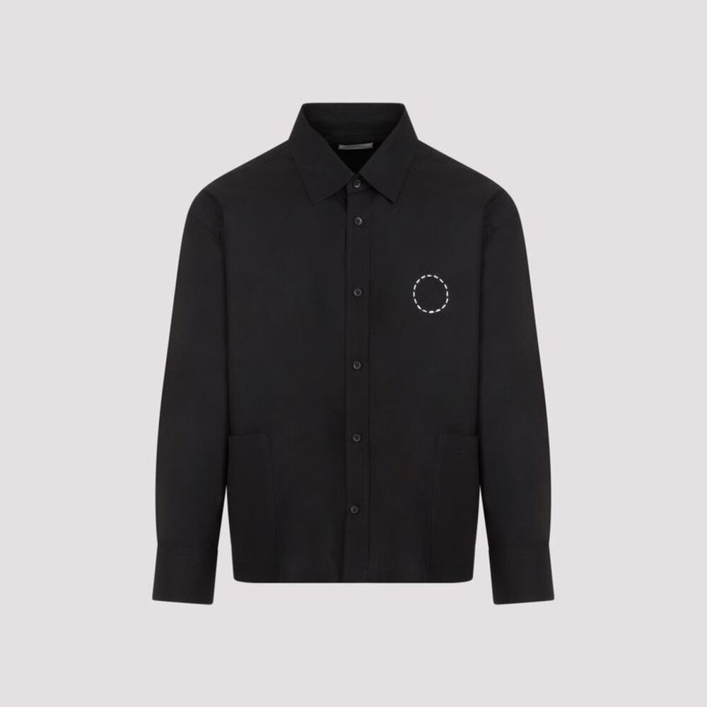 CRAIG GREEN Embroidered Detail Button-Up Shirt Men BLACK Shirts